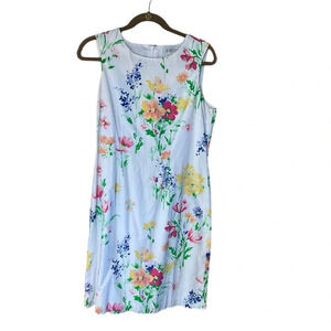 Casual Corner Floral Sleeveless Dress